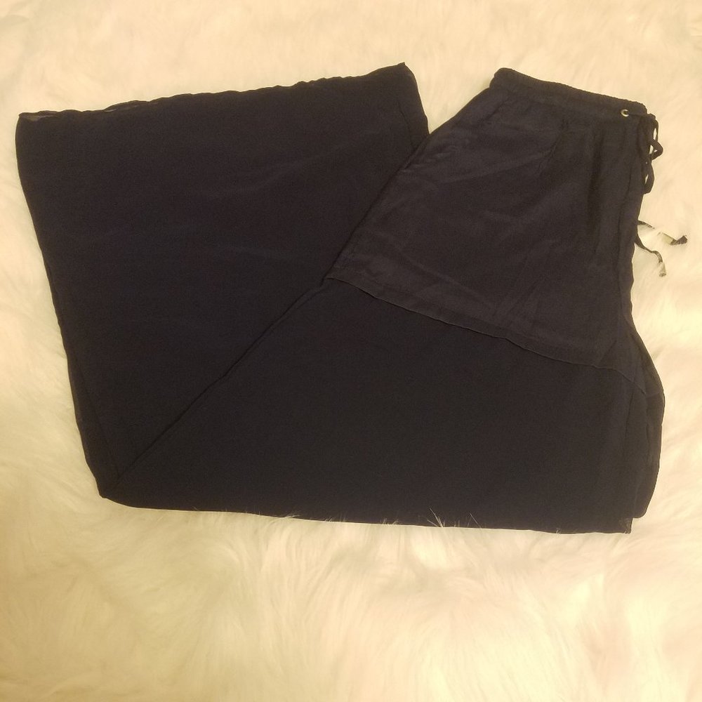 LOVE & LOVE NAVY BLUE PALAZZO PANTS
